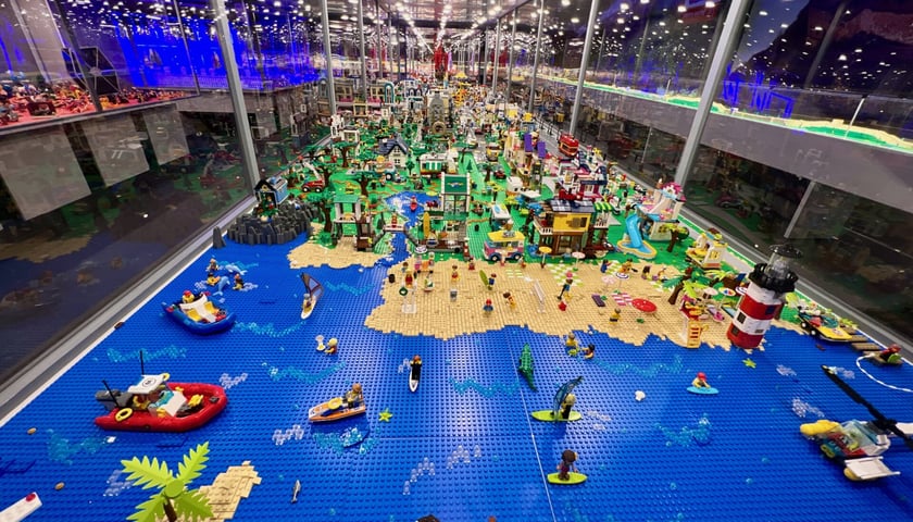 Budowle na poprzedniej wystawie Lego w Sky Towerze
