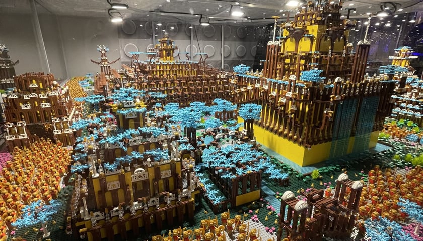 Budowle na poprzedniej wystawie Lego w Sky Towerze