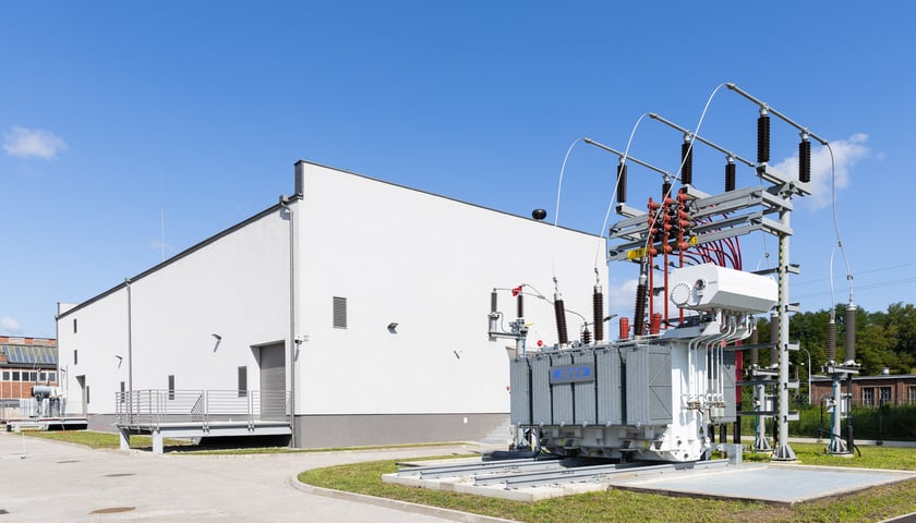Nowa stacja elektroenergetyczna Czechnica w Siechnicach koło Wrocławia, uruchomiona 16 lipca 2025.