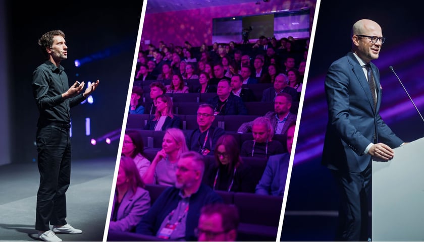 Kobiety i mężczyźni w Centrum Kongresowym we Wrocławiu, Otwarcie Made in Wrocław 2025, 16.10.2025