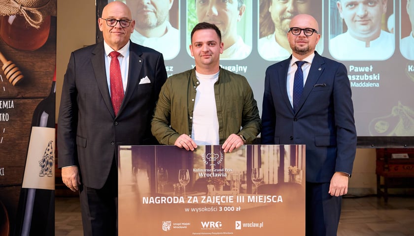 Kulinarne Grand Prix Wrocławia, gala w Sali Wielkiej Starego Ratusza, Wrocław, 22 października 2025. Na zdjęciu  Paweł Kaszubski