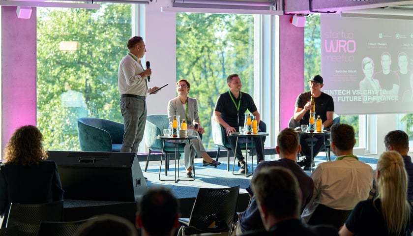 Uczestnicy 10. edycji Startup WRO Meetup.