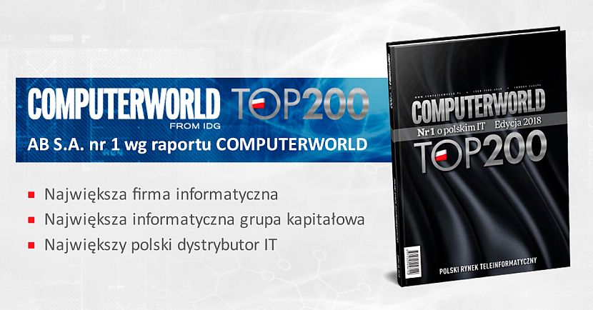 W rankingu Computerworld TOP200 AB S.A odniosło potrójne zwycięstwo