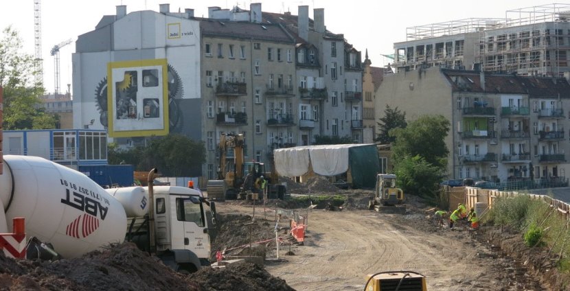 Budowa Bulwarów Książęcych przy ul. Księcia Witolda we Wrocławiu