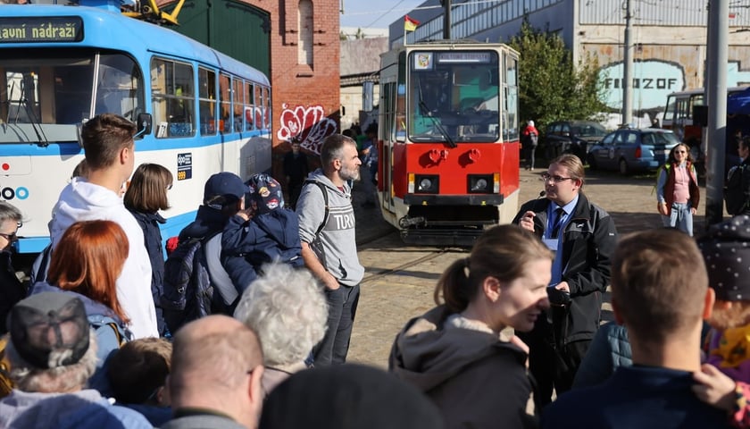 Powiększ obraz: <p>Dzień Otwarty w zajezdni Popowice, zdjęcie archiwalne</p>