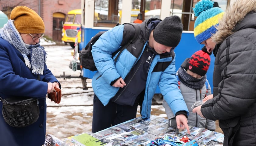 Tramwajowe Mikołajki w zajezdni Popowice, zdjęcie archiwalne.
