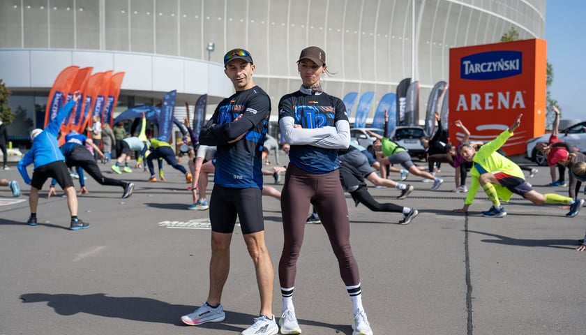 Powiększ obraz: Trening biegowy z Anną Kiełbasińską. Tarczyński Arena, 25.04.2026