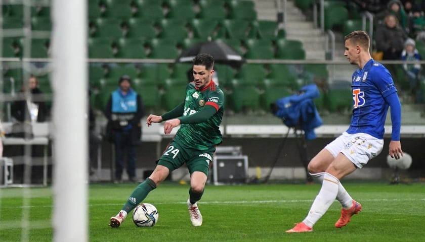 Powiększ obraz: Caye Quintana strzelił swojego pierwszego gola w barwach Śląska Wrocław