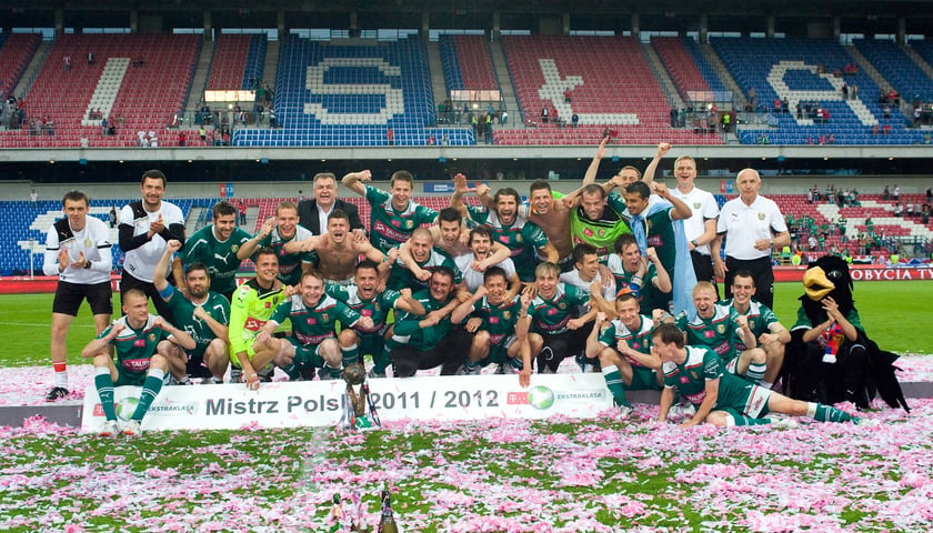 Powiększ obraz: Śląsk Wrocław mistrz Polski 2012 r.