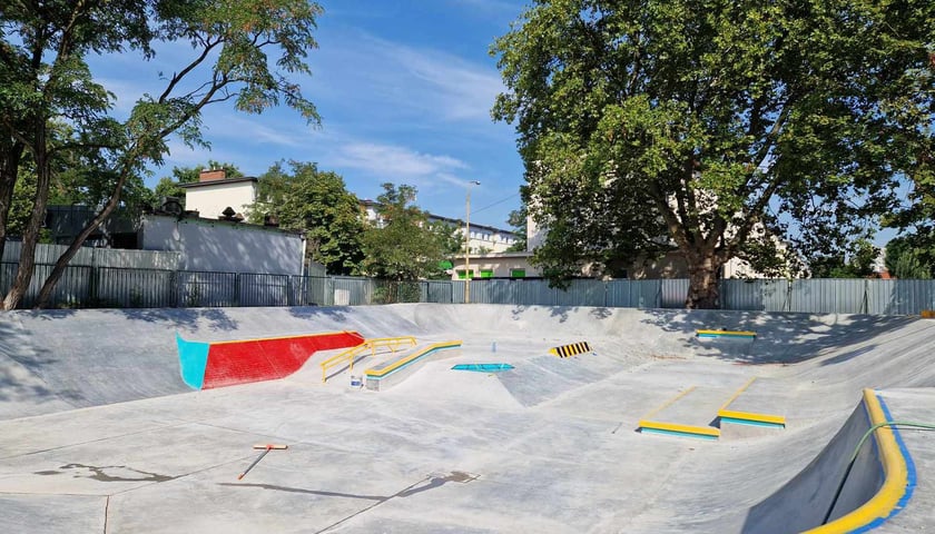 Nowy skatepark na Pilczycach, ul. Rękodzielnicza