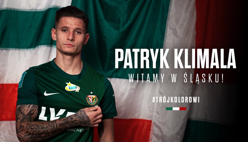 Powiększ obraz: Patryk Klimala, nowy napastnik Śląska Wrocław