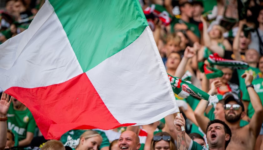 Kibice na meczach Śląska Wrocław na Tarczyński Arenie podczas rundy jesiennej sezonu 2023/2024