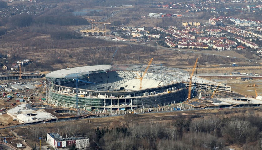 Budowa Tarczyński Areny we Wrocławiu w latach 2009-2011