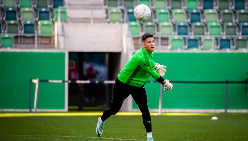 Powiększ obraz: Piłkarze Śląska trenują przed mecze z FC St. Gallen