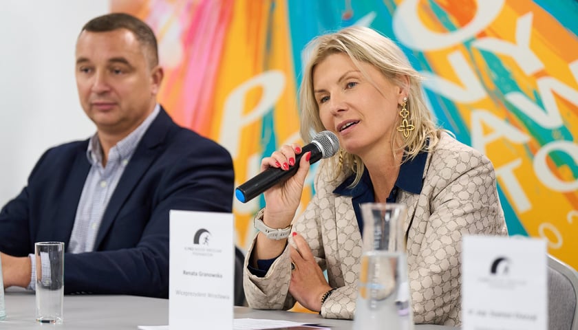 Powiększ obraz: <p>Renata Granowska, spotkanie przed PKO Nocnym Wrocław Półmaratonem 2025</p>