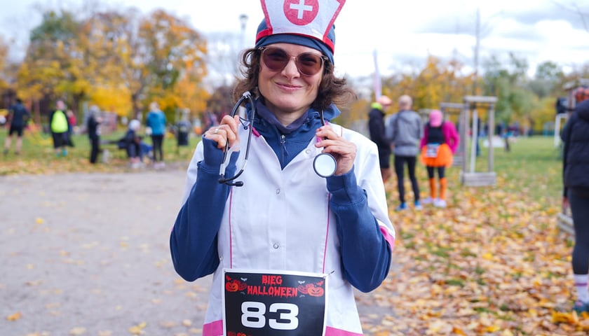 Powiększ obraz: Halloweenowy bieg Radia Wrocław. Park Skowroni, 26.10.2025