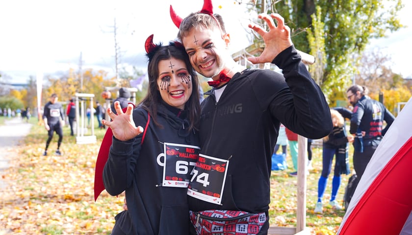 Powiększ obraz: Halloweenowy bieg Radia Wrocław. Park Skowroni, 26.10.2025