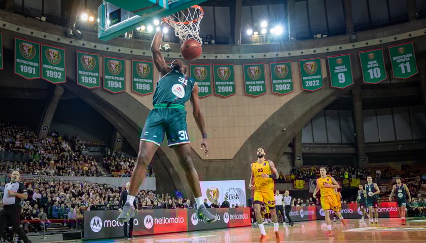 Powiększ obraz: Śląsk vs. Aris w Hali Stulecia, 20 stycznia 2026