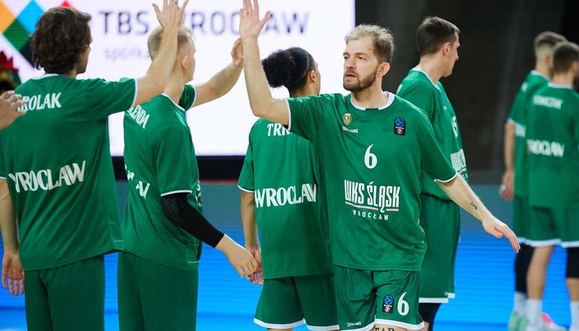 Powiększ obraz: Koszykarze wrocławskiego Śląska są w coraz lepszej dyspozycji