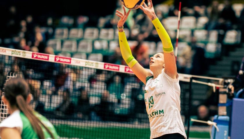 Powiększ obraz: Siatkarki #VolleyWrocław walczyły do samego końca, jednak przegrały z UNI Opole