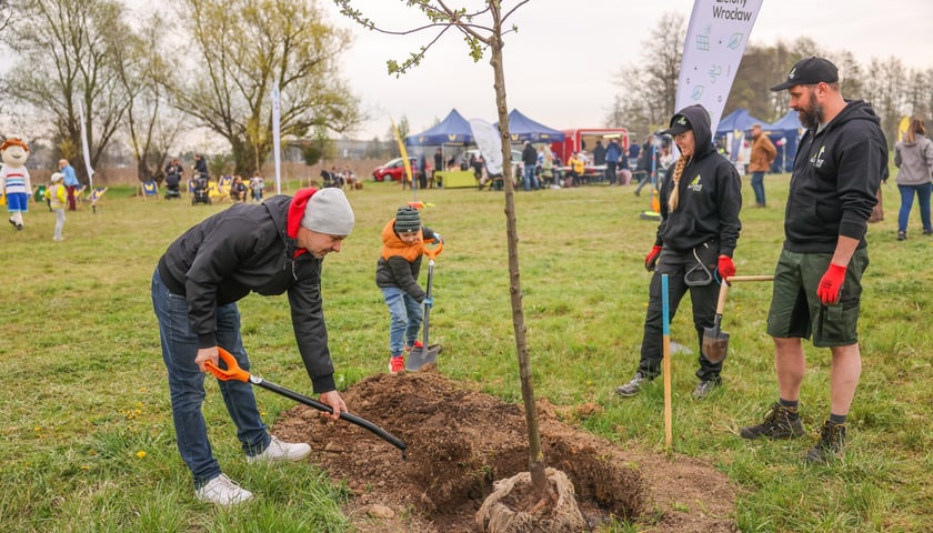 Piknik WROśnij we WROcław w powstającym parku przy ul. Rdestowej