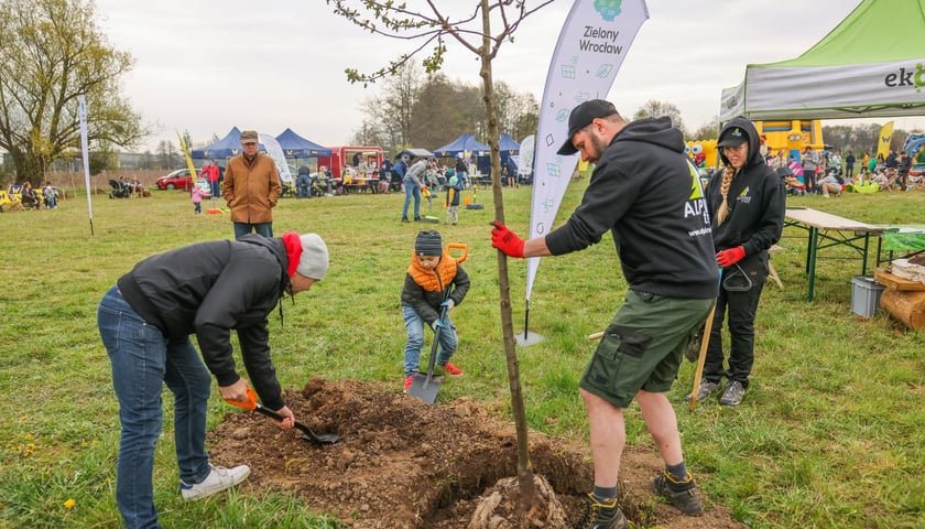 Piknik WROśnij we WROcław w powstającym parku przy ul. Rdestowej