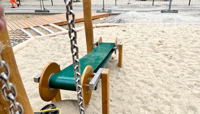 Powstający park przy ul. Idzikowskiego we Wrocławiu