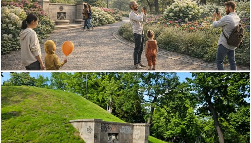 Promenada Staromiejska - obecnie i po zakończeniu prac (wizualizacja)