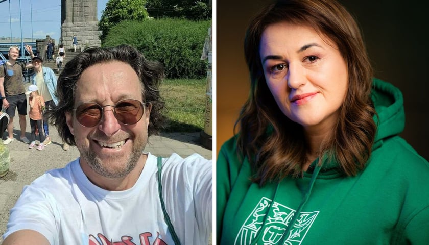 Kolaż dwóch zdjęć. Z lewej Dominik Dobrowolski, z prawej Sylwia Majcher