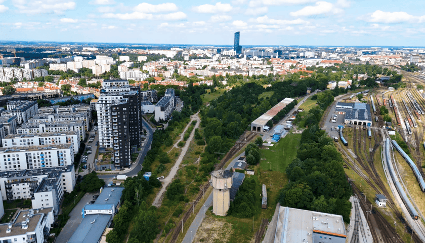 Działka na której ma powstać Park Henrykowski