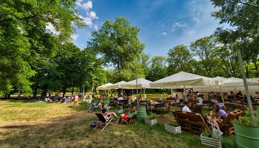 Plaża miejska w parku Zachodnim / zdjęcie archiwalne