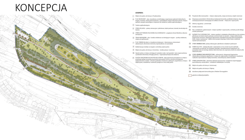 Powiększ obraz: koncepcja parku Henrykowskiego