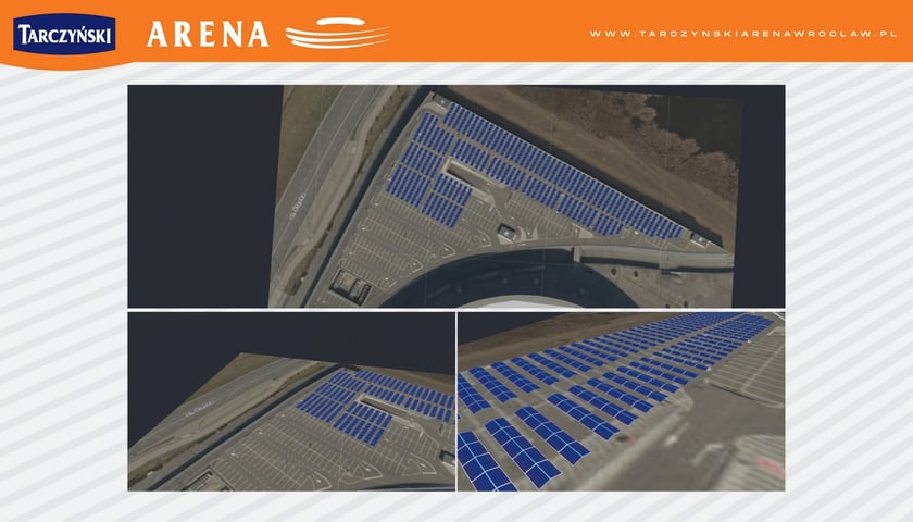 Na parkingu wrocławskiego stadionu pod koniec 2022 roku pojawi się 1240 paneli fotowoltaicznych