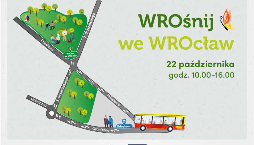 WROśnij we WROcław - ul. Rdestowa - miejsce sadzenie drzewek i pikniku w sobotę, 22 października