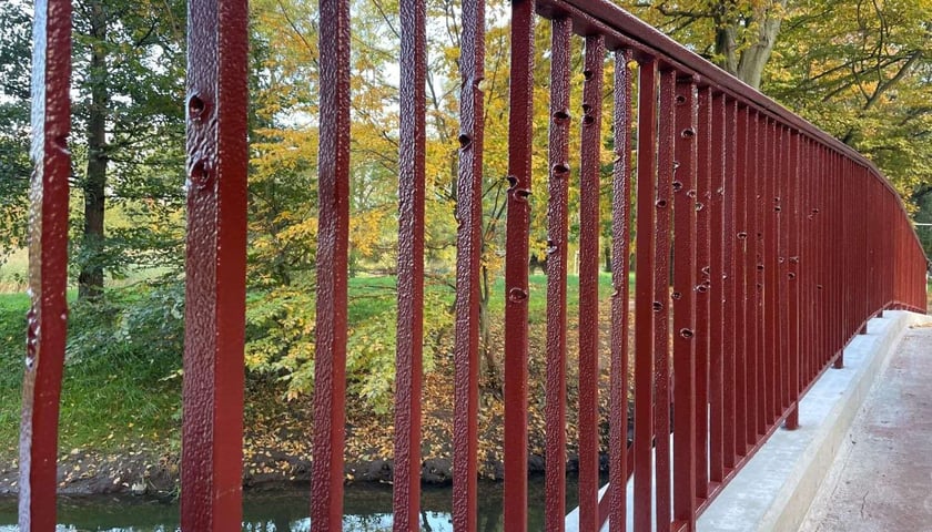 Powiększ obraz: Na zdjęciu mostek w parku Wschodnim we Wrocławiu. Dobiega końca jego renowacja