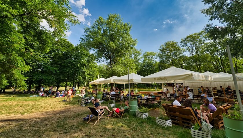 Plaża miejska w parku Zachodnim / zdjęcie archiwalne