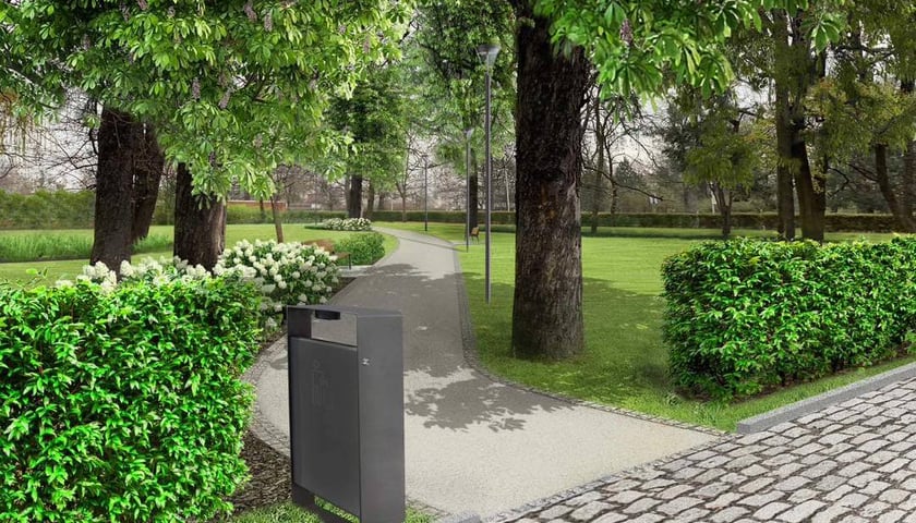 Tak wkrótce będzie wyglądać park przy ul. Łużyckiej i Osobowickiej na osiedlu Karłowice-Różanka we Wrocławiu