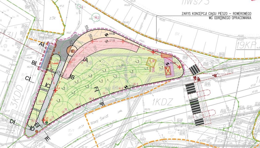 Zieleniec im. Tadeusza Szczęsnego Owińskiego - tu powstanie nowy park kieszonkowy we Wrocławiu