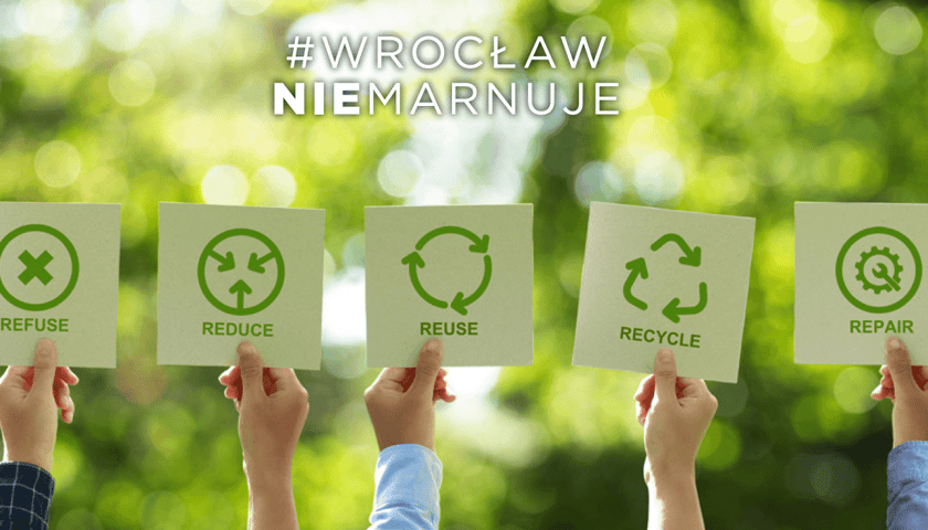Grafika promująca kampanię WROCŁAW NIE MARNUJE