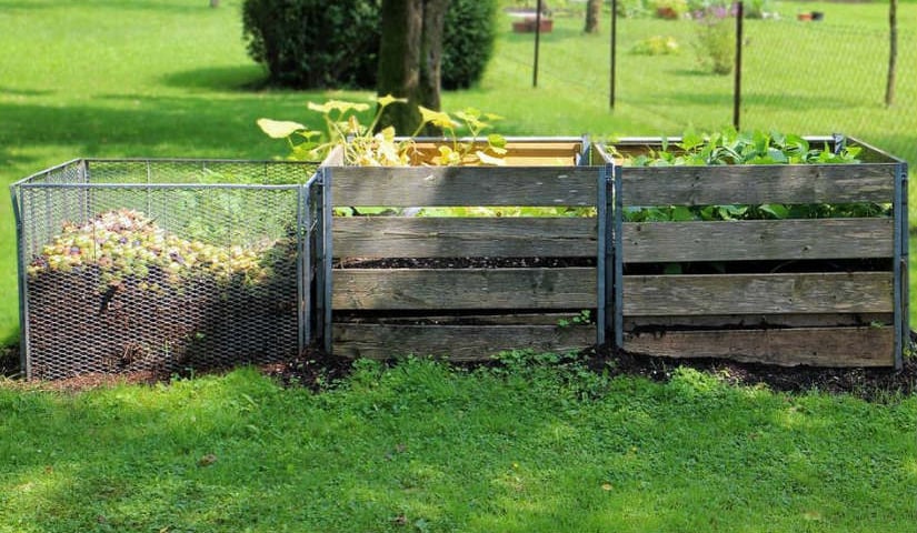 Kompostowniki można zastosować w ogródku przydomowym