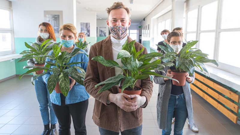 Projekt „Green air” – uczniowie badają, jak rośliny oczyszczają powietrze