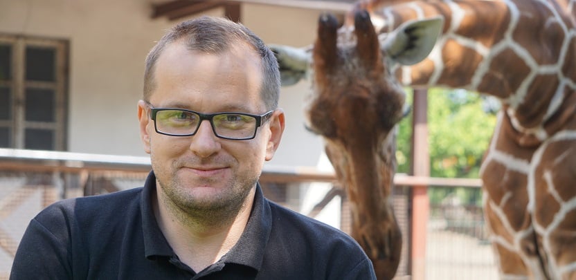 Paweł Kurzydło, edukator wrocławskiego zoo