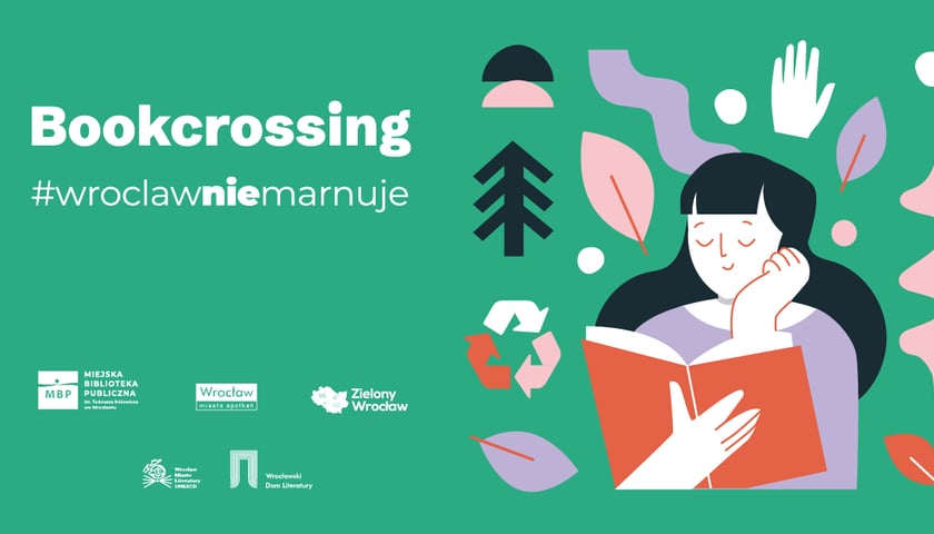 Powiększ obraz: Bookcrossing - Wrocław nie marnuje, grafika