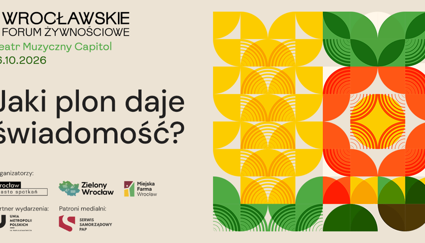 Banner promujący Wrocławskie Forum Żywnościowe