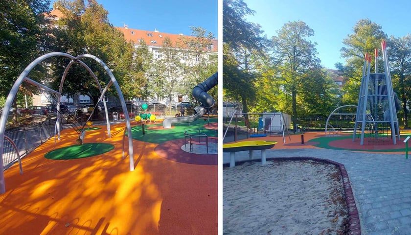 Integracyjny, odmieniony plac zabaw na skwerze im. Ireny Sendlerowej