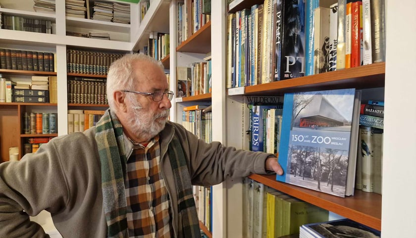 dr Leszek Solski,  st. specjalista do spraw naukowych z wrocławskiego zoo, współautor książki 150 lat ZOO Wrocław
