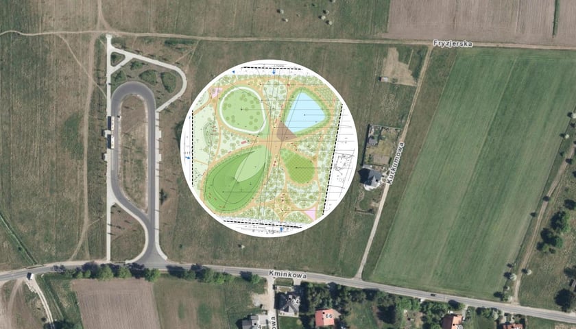 Nowy park we Wrocławiu ma powstać na Lipie Piotrowskiej w tej lokalizacji, w kółku wybrany w konsultacjach wariant parku