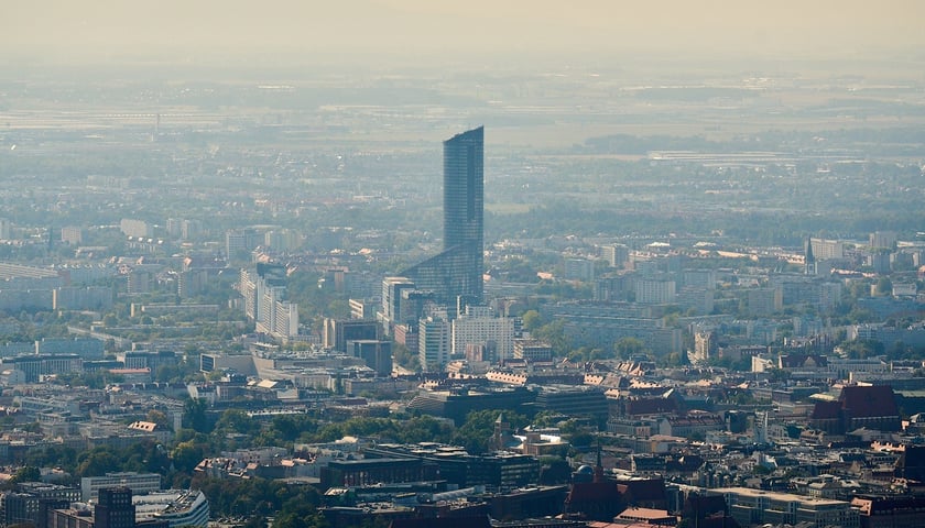 Zdjęcie lotnicze Wrocławia