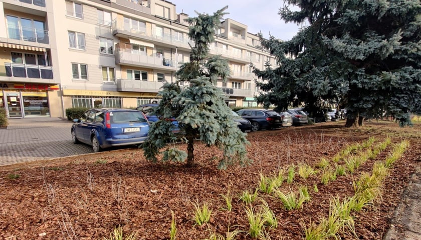 Skwerek u zbiegu ulic Gazowej i Międzyleskiej