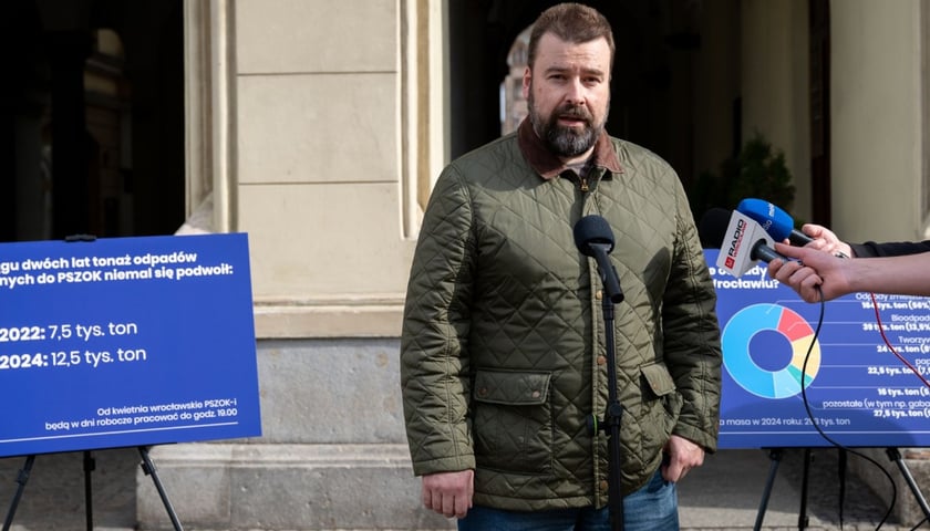 Paweł Karpiński, prezes spółki Ekosystem/ konferencja prasowa 12.03.2025 r.